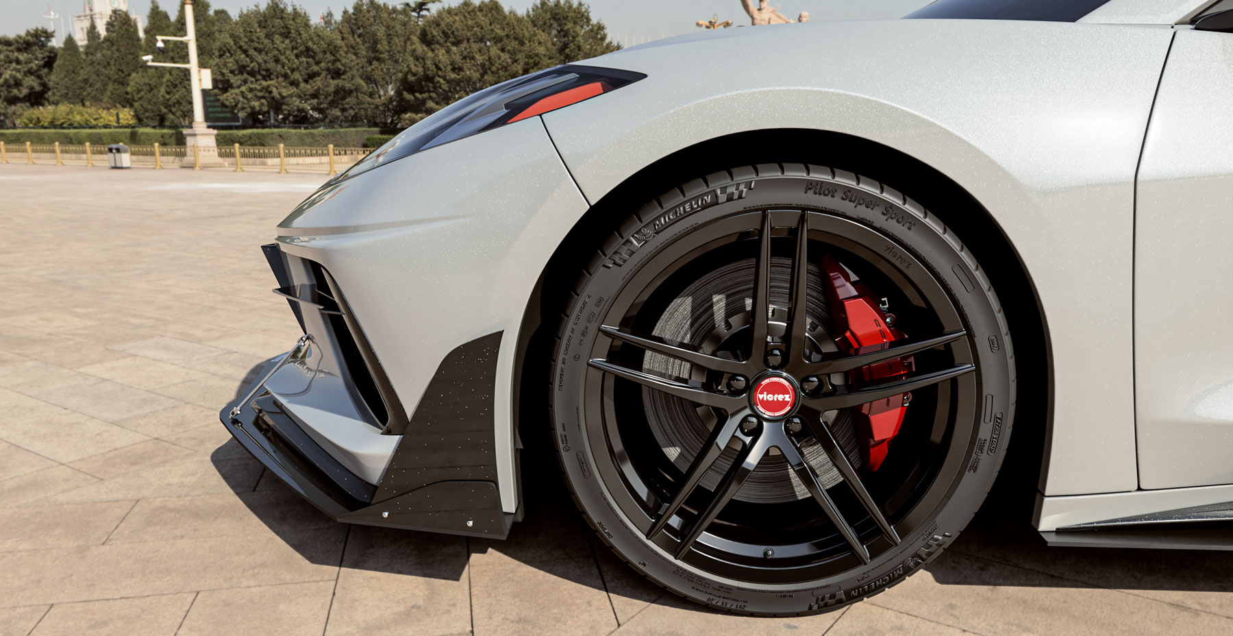 Corvette C8 x Vicrez VAF Forged Wheels (Finished in Gloss Black)