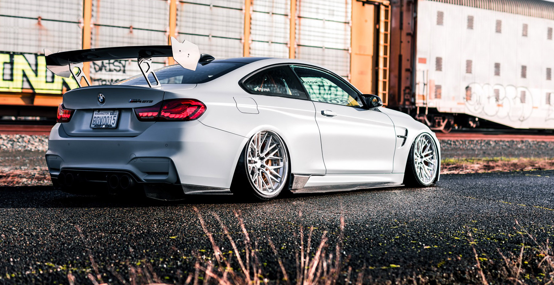 Grey BMW M4 x Rohana RFG3 Wheels