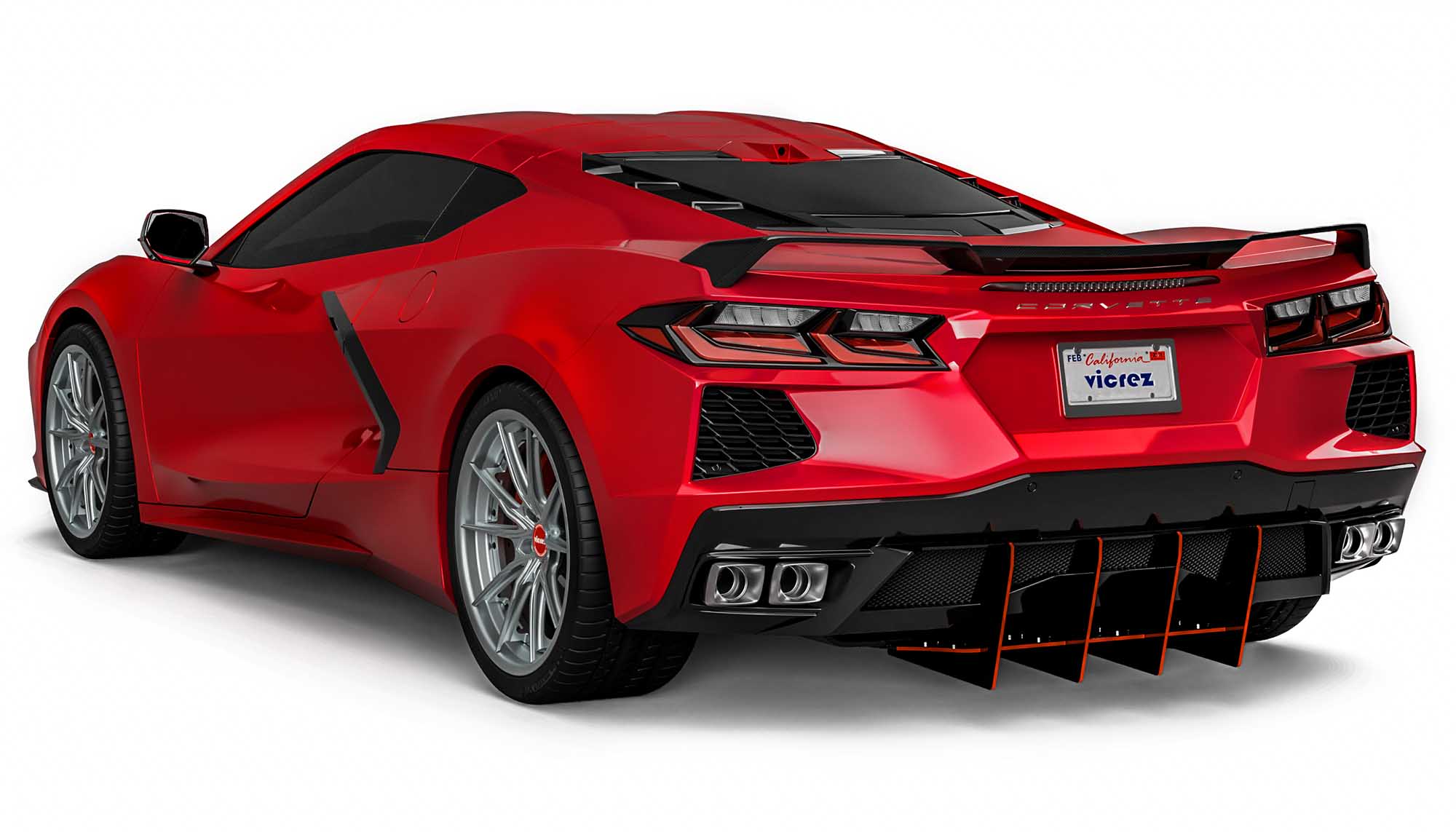 Vicrez 328LV Diffuser vz102190 | Chevrolet Corvette C8 2020-2021