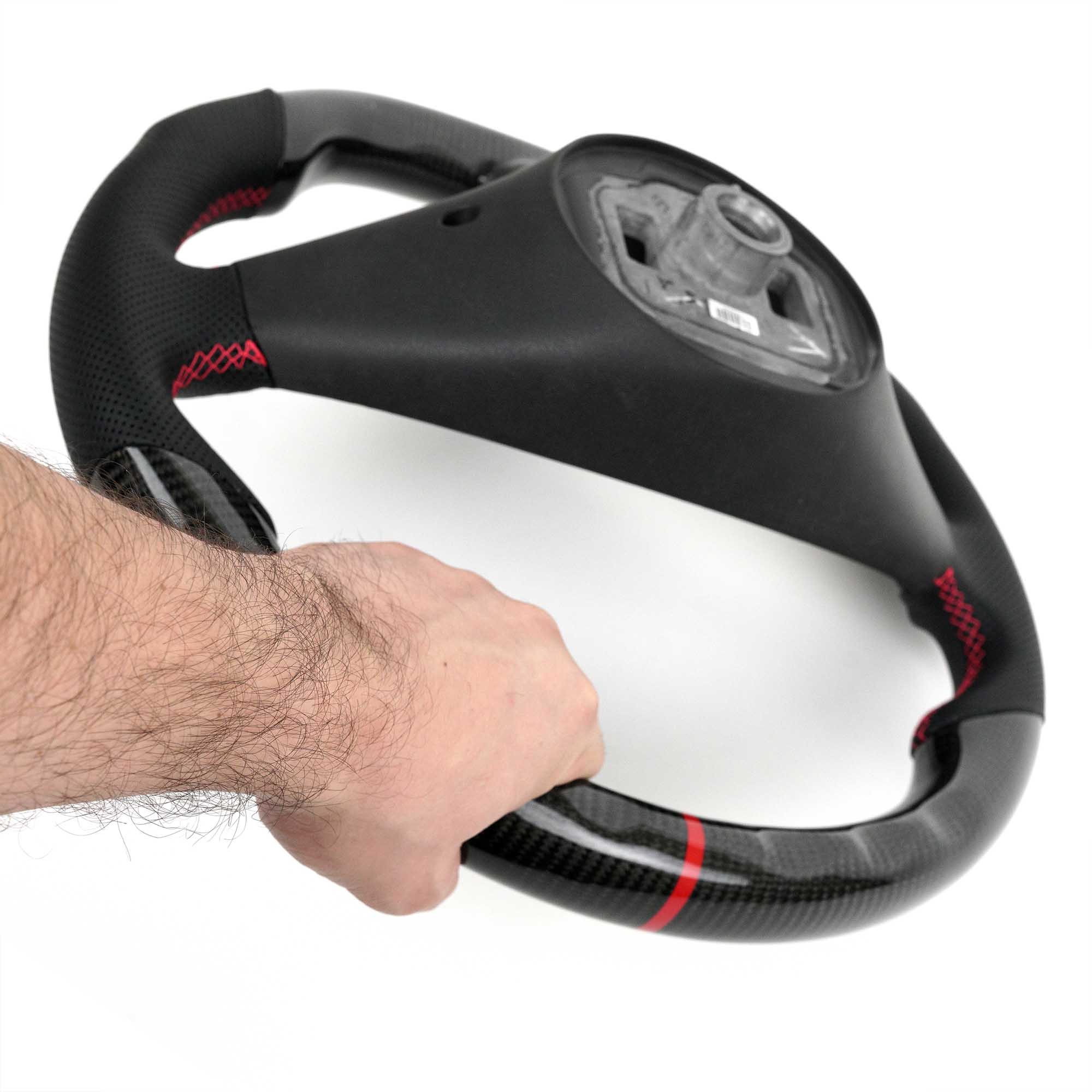 Vicrez Carbon Fiber OEM Steering Wheel vz102062| Tesla Model S | Model X 2012-2020