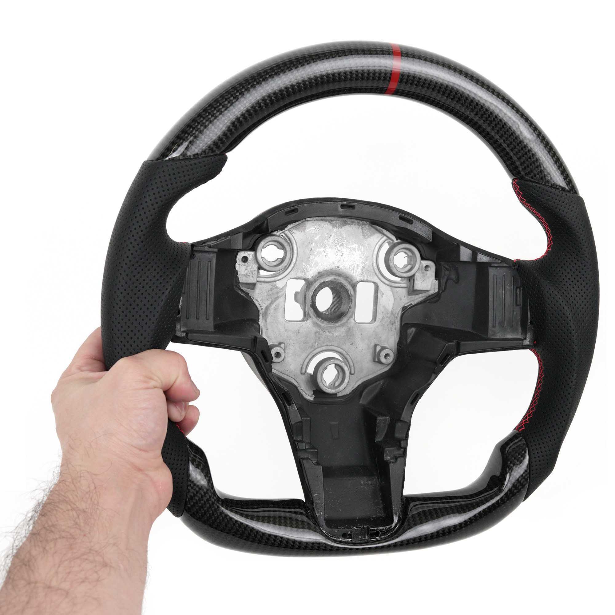 Vicrez Carbon Fiber OEM Steering Wheel vz102063| Tesla Model 3 | Model Y 2017-2020