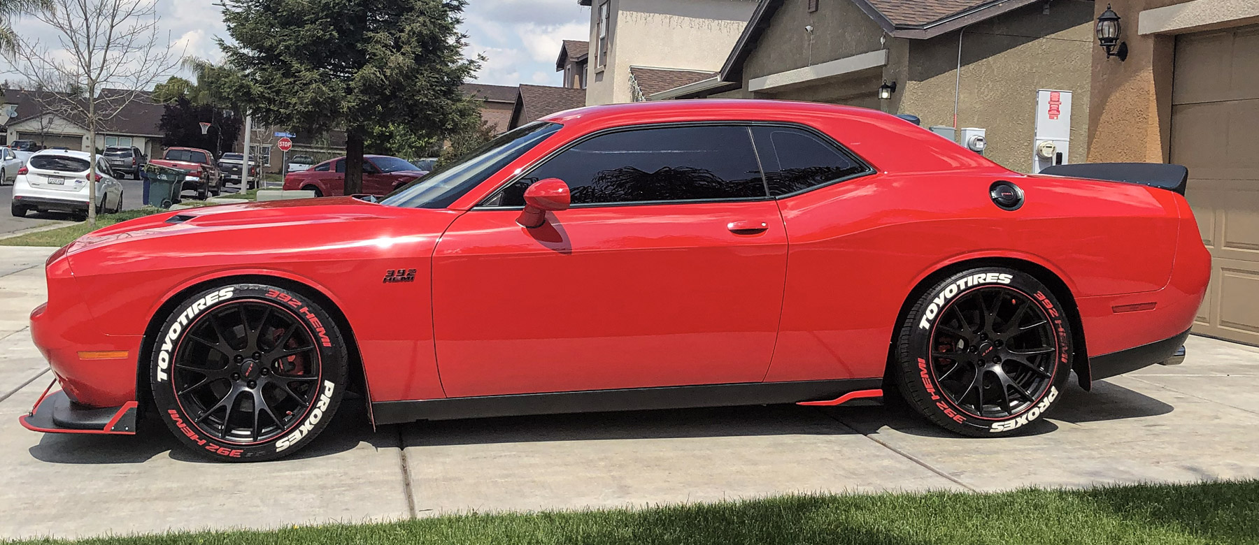 Vicrez Dodge Challenger SRT Hellcat 2008-2018 VZ Style Rocker Panel Side Winglets vz100789