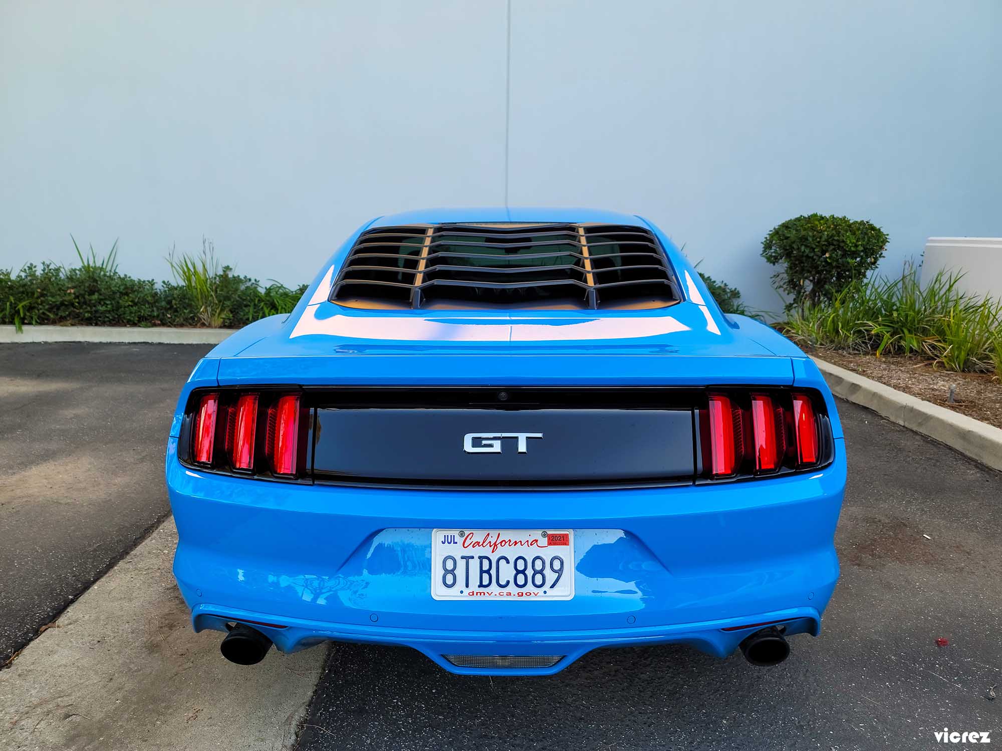 Customer Photo: Vicrez Carbon Fiber Rear Wing Spoiler GT500 Style vz102133 | Ford Mustang 2015-2020