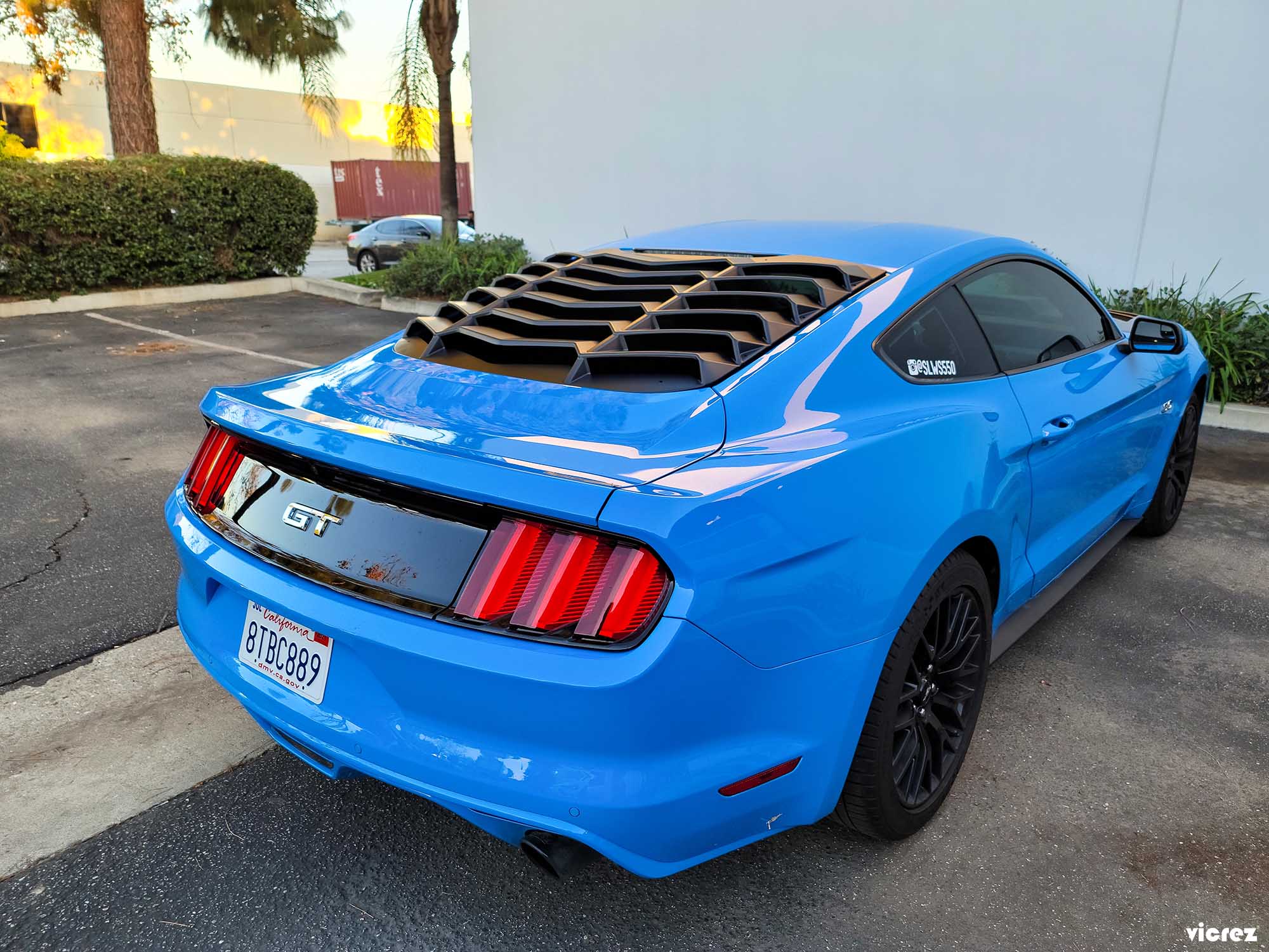 Customer Photo: Vicrez Carbon Fiber Rear Wing Spoiler GT500 Style vz102133 | Ford Mustang 2015-2020