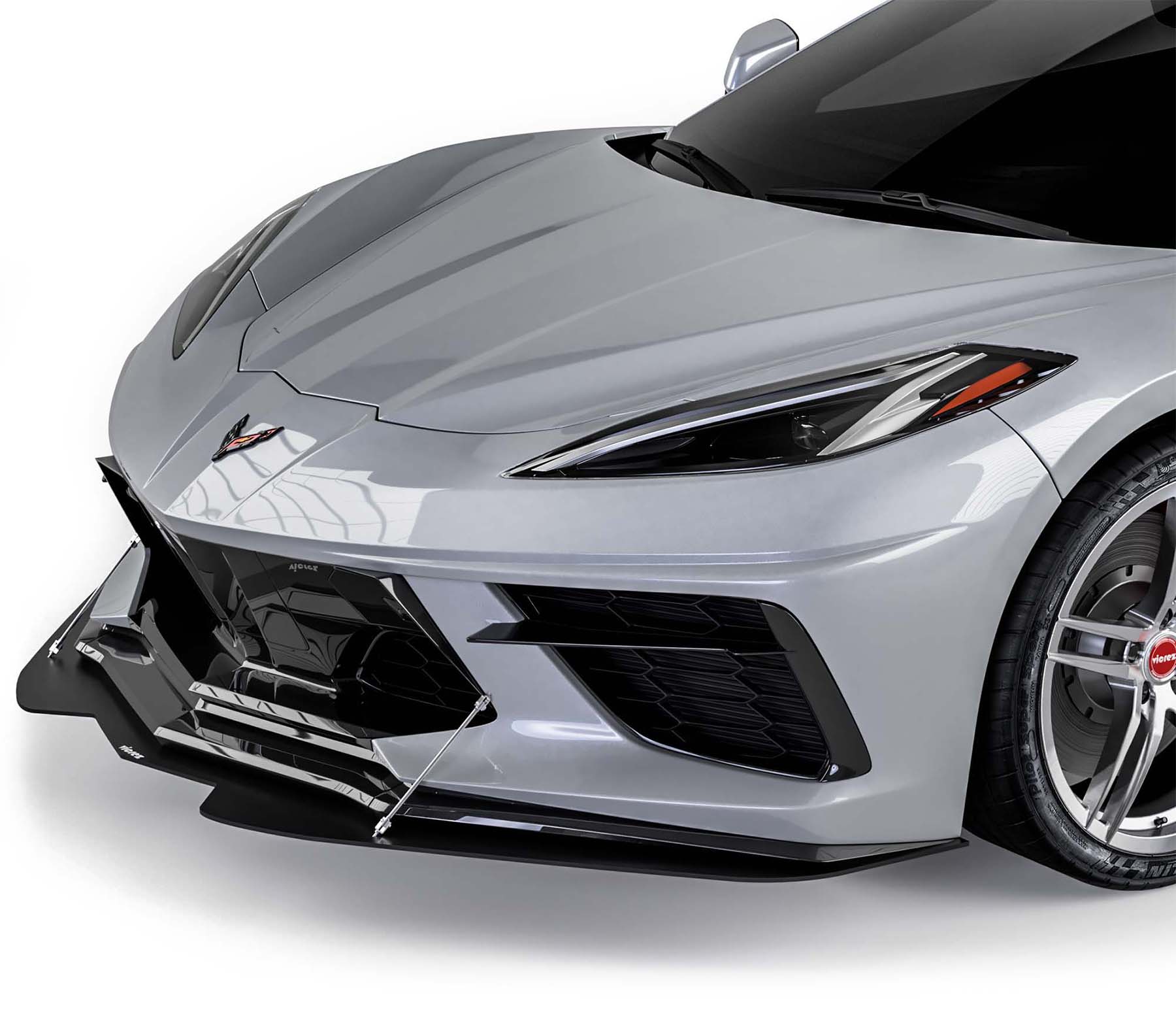 Vicrez VZR1 Front Bumper Lip Splitter vz101671 | Chevrolet Corvette C8 2020-2021